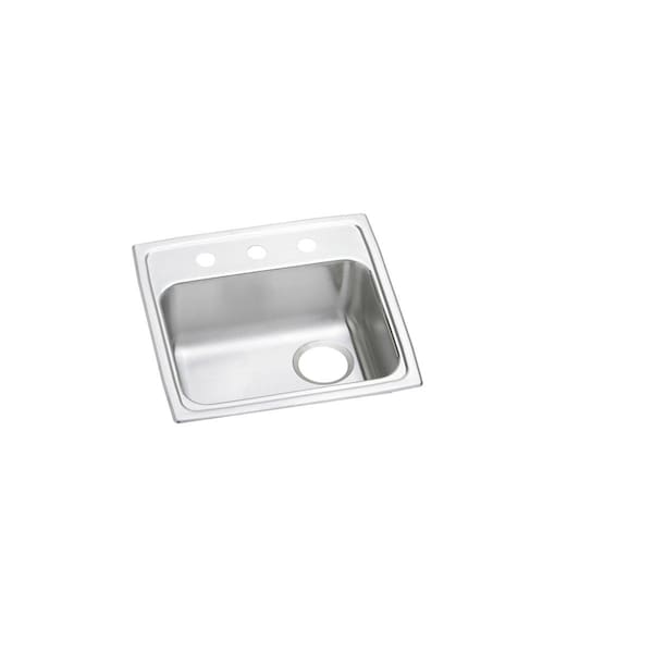 Lustertone Stainless Steel 19 X 18 X 5-1/2 Single Bowl Top Mount Ada Sink